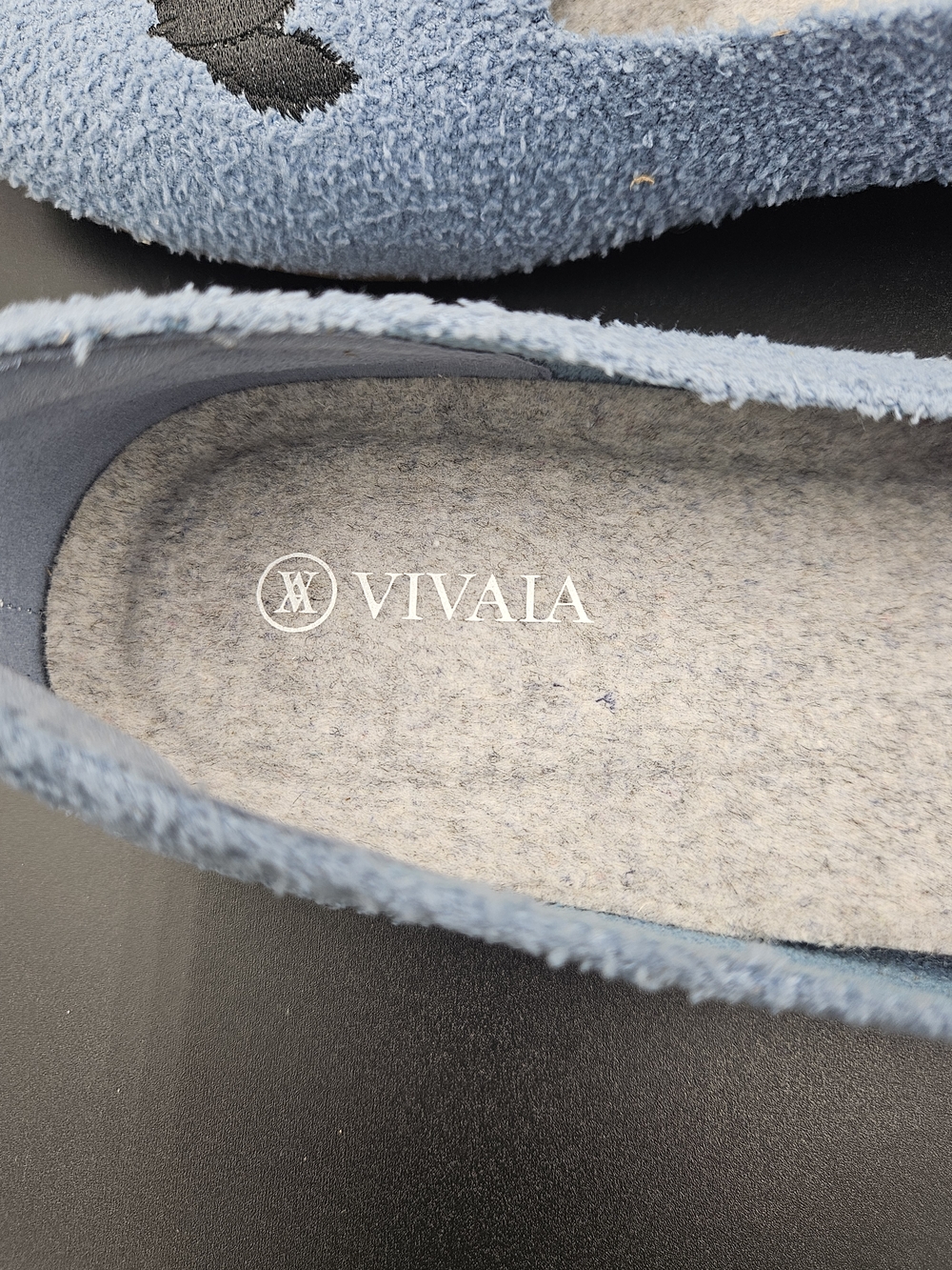 VIVAIA Audrey Blue Terry Knit Flats Cat Pumpkin Embroidery EU 40 / US 9 Soft - Picture 6 of 10